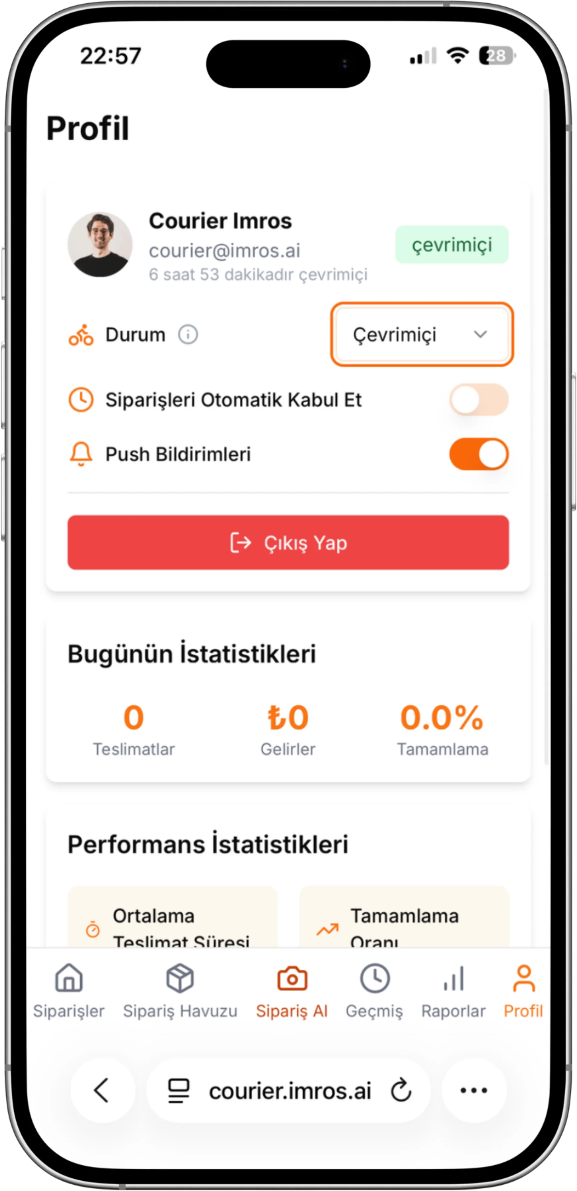 Kurye Uygulaması